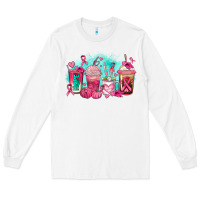 White breast cancer  coffee cups Long Sleeve Tee - AdoDesignShop