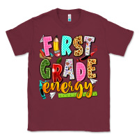 Burgundy first grade energy Classic Tee - texasbilliewilder