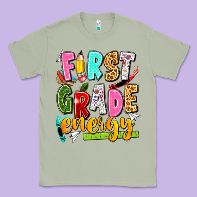 First Grade Energy Classic Tee Designed By Texasbilliewilder