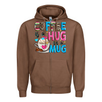 Chestnut coffee is a hug in a Zipper Hoodie - Zillion Design Studio