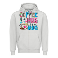 Dove Grey coffee is a hug in a Zipper Hoodie - Zillion Design Studio