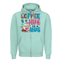 Seafoam coffee is a hug in a Zipper Hoodie - Zillion Design Studio