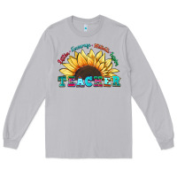 Moon Dust teacher sunflower listen encourage motivate inspir Long Sleeve Tee - Zillion Design Studio