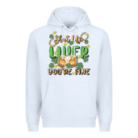 White shut up liver you're fine Premium Hoodie - MaliasSmallBusiness
