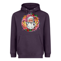 Plum merry christmas peace santa Heavyweight Hoodie - AdoDesignShop