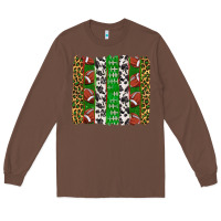 Chestnut football brush strokes Long Sleeve Tee - texasbilliewilder