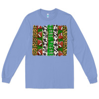 Colony Blue football brush strokes Long Sleeve Tee - texasbilliewilder