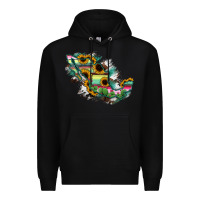 Black Guerrero Mexico Sunflower Map Premium Hoodie - RanaPortraitStore