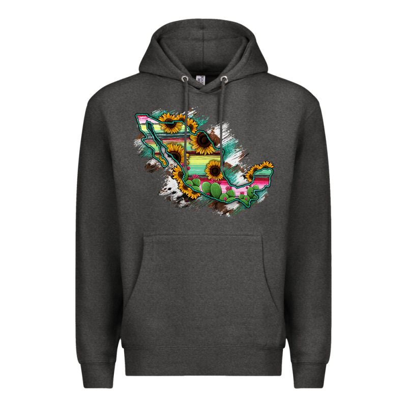 Guerrero Mexico Sunflower Map Premium Hoodie by RanaPortraitStore | Teevron
