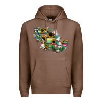 Chestnut Guerrero Mexico Sunflower Map Premium Hoodie - RanaPortraitStore