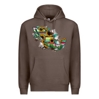 Coffee Guerrero Mexico Sunflower Map Premium Hoodie - RanaPortraitStore