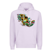 Lilac Guerrero Mexico Sunflower Map Premium Hoodie - RanaPortraitStore