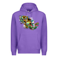 Purple Guerrero Mexico Sunflower Map Premium Hoodie - RanaPortraitStore