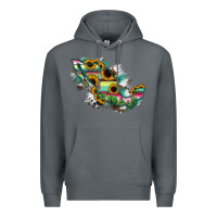 Rock Guerrero Mexico Sunflower Map Premium Hoodie - RanaPortraitStore