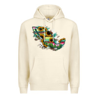 Sandshell Guerrero Mexico Sunflower Map Premium Hoodie - RanaPortraitStore