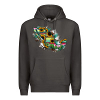 Smoke Guerrero Mexico Sunflower Map Premium Hoodie - RanaPortraitStore