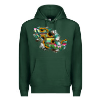 Sports Green Guerrero Mexico Sunflower Map Premium Hoodie - RanaPortraitStore