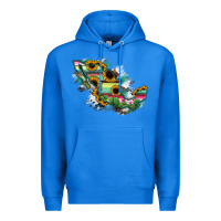 True Royal Guerrero Mexico Sunflower Map Premium Hoodie - RanaPortraitStore