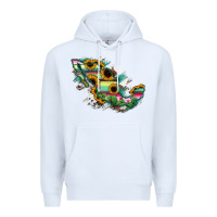 White Guerrero Mexico Sunflower Map Premium Hoodie - RanaPortraitStore