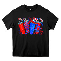 Black american obsessive cup Heavy Core Tee - CowhideDigitalArt