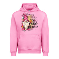 Fuchsia Pink peace gnomie Urban Hoodie - MaliasSmallBusiness