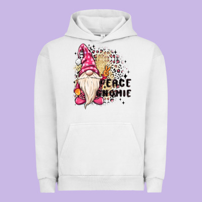 Peace Gnomie Urban Hoodie Designed By Maliassmallbusiness
