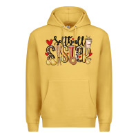 Antique Gold softball sister Premium Hoodie - MaliasSmallBusiness