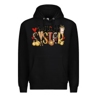 Black softball sister Premium Hoodie - MaliasSmallBusiness