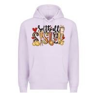 Lilac softball sister Premium Hoodie - MaliasSmallBusiness