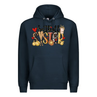Navy softball sister Premium Hoodie - MaliasSmallBusiness