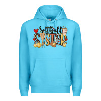 Ocean Blue softball sister Premium Hoodie - MaliasSmallBusiness
