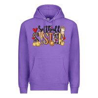 Purple softball sister Premium Hoodie - MaliasSmallBusiness
