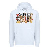 White softball sister Premium Hoodie - MaliasSmallBusiness