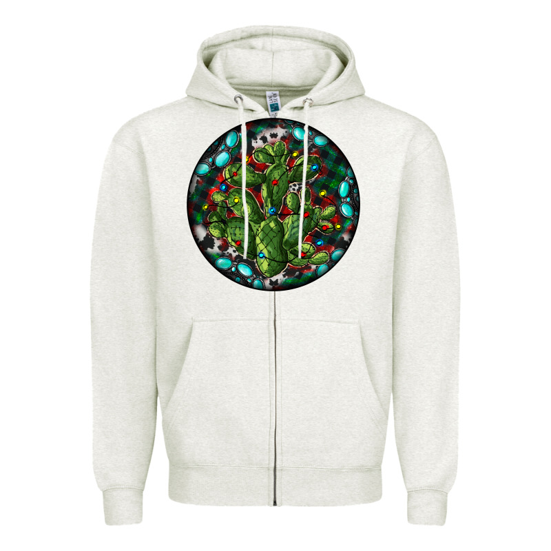 Christmas Santa Claus Round Zipper Hoodie by RanaPortraitStore | Teevron