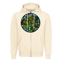 Sandshell Christmas Santa Claus round Zipper Hoodie - RanaPortraitStore