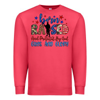 Cardinal born raised and protected by god guns and glory Premium Sweatshirt - JahusDesignShop