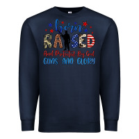 Navy born raised and protected by god guns and glory Premium Sweatshirt - JahusDesignShop