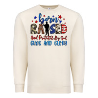 Sandshell born raised and protected by god guns and glory Premium Sweatshirt - JahusDesignShop