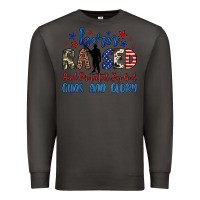 Smoke born raised and protected by god guns and glory Premium Sweatshirt - JahusDesignShop