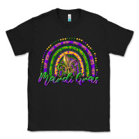 Black mardi gras rainbow and fleur de lis Classic Tee - RanaPortraitStore