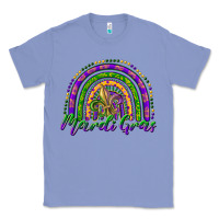 Colony Blue mardi gras rainbow and fleur de lis Classic Tee - RanaPortraitStore