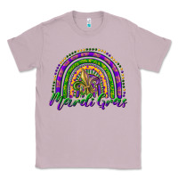 Lilac mardi gras rainbow and fleur de lis Classic Tee - RanaPortraitStore