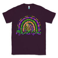 Plum mardi gras rainbow and fleur de lis Classic Tee - RanaPortraitStore