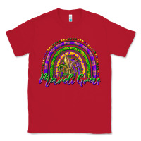 Red mardi gras rainbow and fleur de lis Classic Tee - RanaPortraitStore