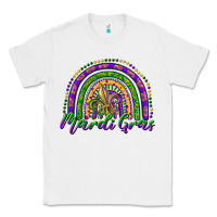 White mardi gras rainbow and fleur de lis Classic Tee - RanaPortraitStore