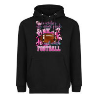 Black in october we wear pink and watch football Heavyweight Hoodie - AdoDesignShop