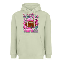Matcha in october we wear pink and watch football Heavyweight Hoodie - AdoDesignShop