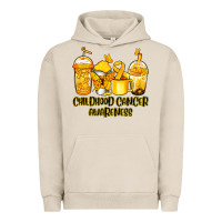 Pigment French Oak Childhood Cancer Awareness coffee cups Urban Hoodie - NancyCooperArtShop