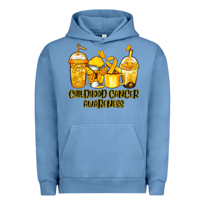 Childhood Cancer Awareness Coffee Cups Urban Hoodie by NancyCooperArtShop | Teevron