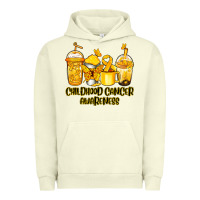 Pigment Pistachio Childhood Cancer Awareness coffee cups Urban Hoodie - NancyCooperArtShop